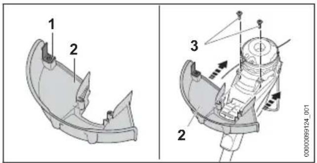 STIHL FSA 30 - Szerelje fel a védőt - 1