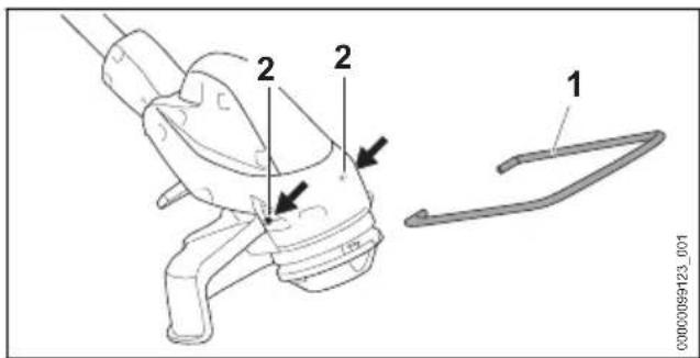 STIHL FSA 30 - Távtartó beszerelése - 1