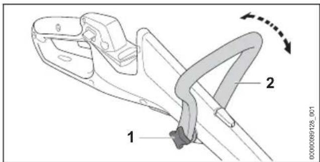 STIHL FSA 30 - Reglarea mânerului circular - 1