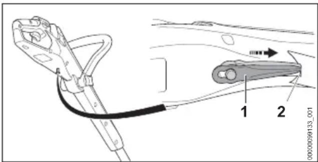 STIHL FSA 30 - Съхранение режещите ножове - 1