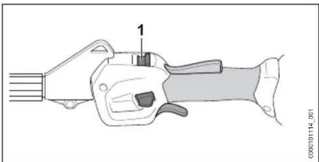 STIHL FSA 120 R - Настройка на степента на мощност - 3
