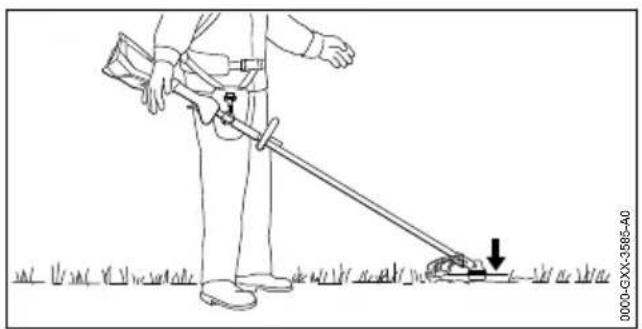 STIHL FSA 120 R - Балансиране на моторната косачка - 1