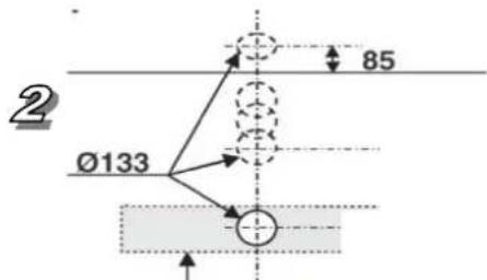 2 Ø133 85