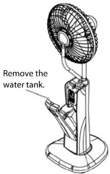 Remove the water tank.