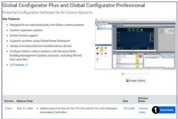 Global Configurator Plus and Global Configurator Professional Powerful Configuration Software for AV Control Systems Key Features • Designed to be used exclusively with Extron control systems • System expansion options • Extron Control support • Supports systems using Global/Viseer Enterprise • Library of enhanced Extron Certified device drivers • Configure Extron control systems with the latest BMS - Building Management System protocols, including BACnet, KNX, and DALI • All Features > Version Release Date Size Release Notes 3.24.0 May 27, 2024 • Added Support for the VIC Pro 150 OCS and VIC Pro 150 Workspace Automation Controllers 357.4 MW Release Notes Download