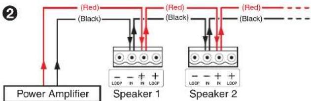 Extron SF 3C LP - Wiring Multiple Speakers in Parallel - 1
