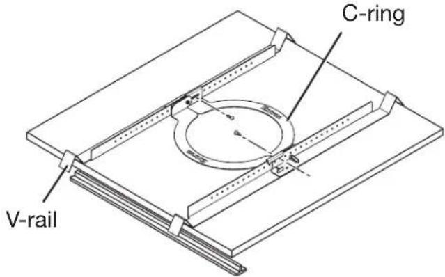 C-ring V-rail