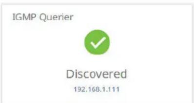 IGMP Querier ✓ Discovered 192.168.1.111
