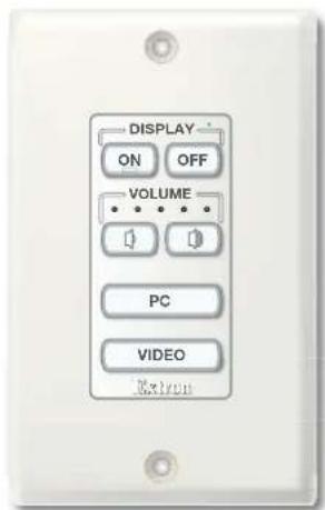 DISPLAY ON OFF VOLUME PC VIDEO Extron