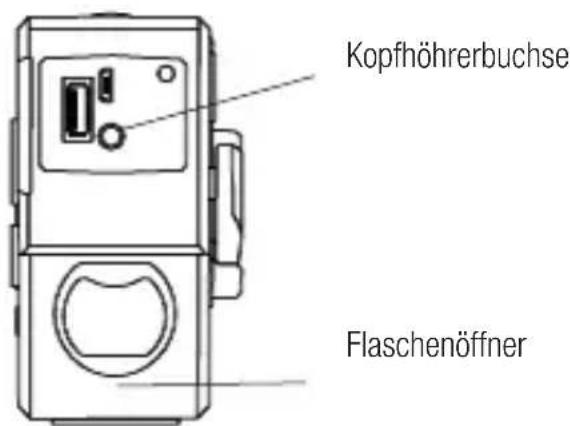 Kopfhöhrerbuchse Flaschenöffner