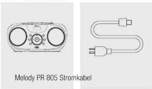 Melody PR 805 Stromkabel