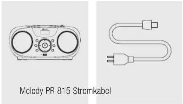 Melody PR 815 Stromkabel