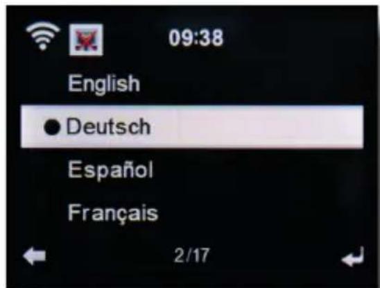 09:38 English ● Deutsch Español Français 2/17