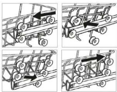 BOMANN GSP 7417 - Adjusting the upper basket - 1