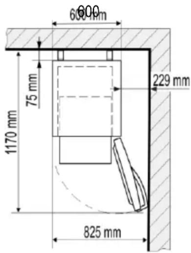 600 mm 75 mm 229 mm 1170 mm 825 mm