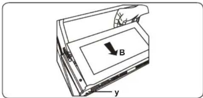 B y