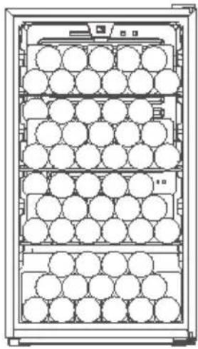 Nabo FK 8970 - Recommended layout for beverage can in the cabinet - 3