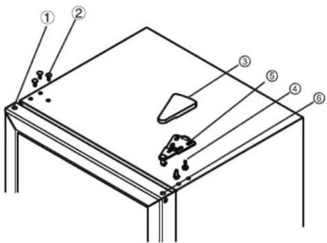 Nabo FK 8970 - Öffnungsseite der Getränkekühlertür umkehren - 1