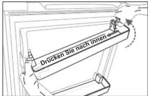 Drücken Sie nach innen