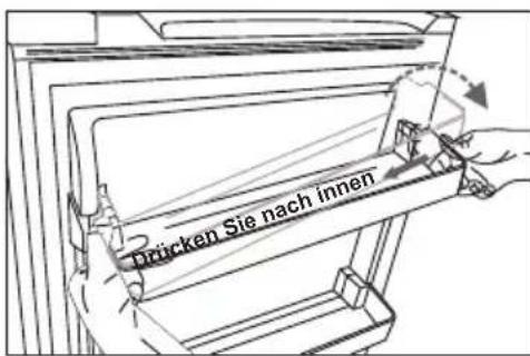 Prücken Sie nach innen