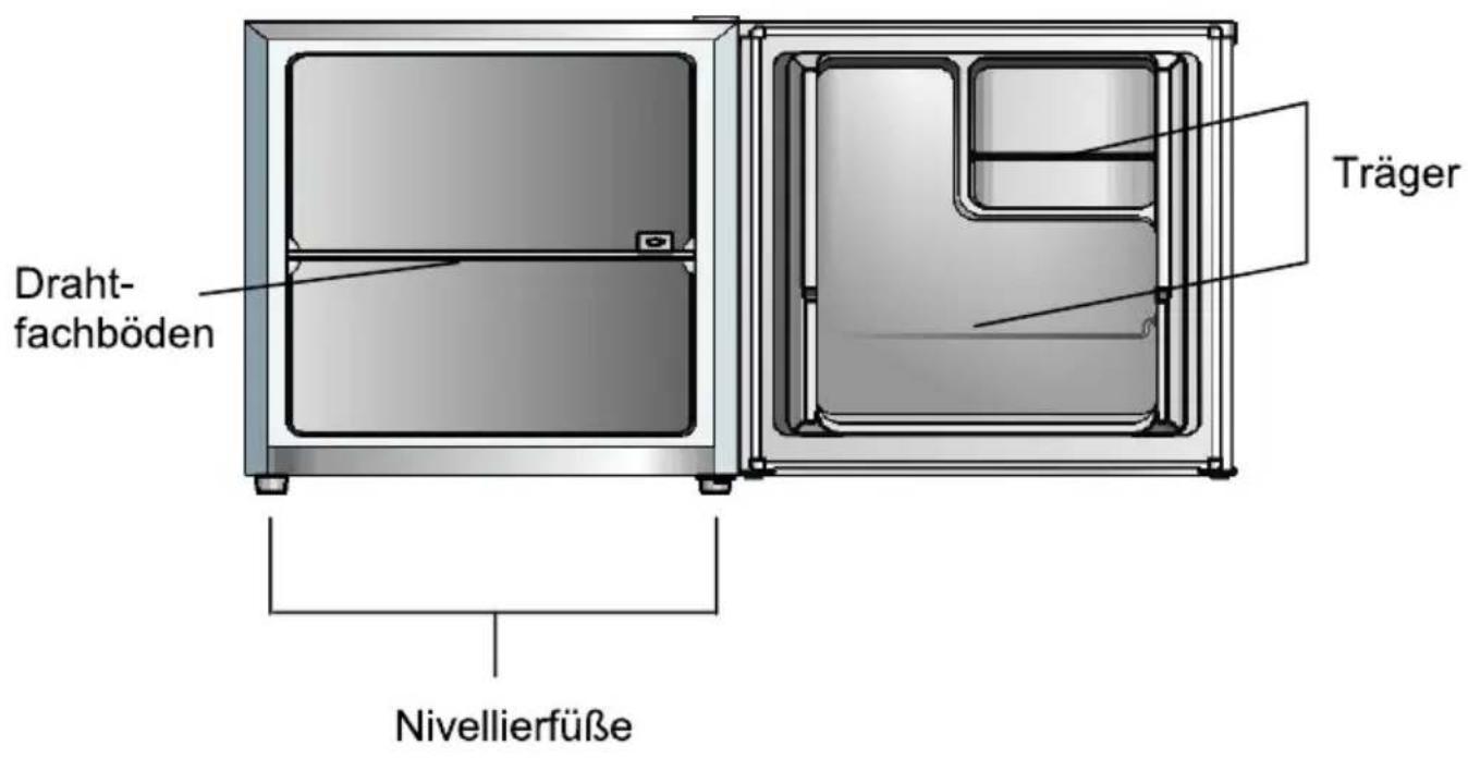 Draht- fachböden Träger Nivellierfüße
