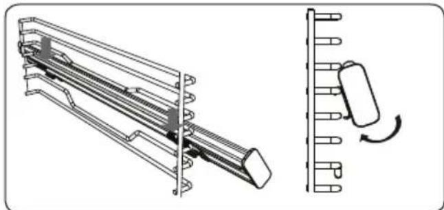 Nabo HS 4063 - Telescopic rails - 2
