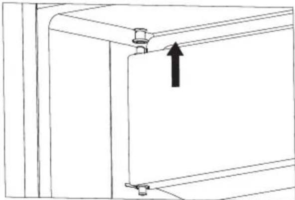 Nabo KT 1457 - Changing over the freezer compartment door - 5