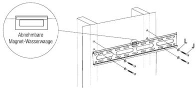 Abnehmbare Magnet-Wasserwaage L J