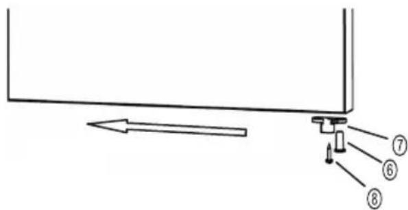 Nabo FK 9160 - Öffnungsseite der Getränkekühlertür umkehren - 3