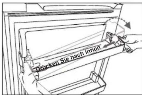 Prücken Sie nach innen