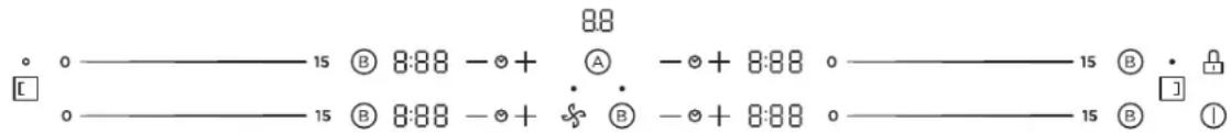 8:8 o ———— 15 Ⓑ 8:88 -⊗+ Ⓐ -⊗+ 8:88 o ———— 15 Ⓑ · [ ] o ———— 15 Ⓑ 8:88 -⊗+ ⚙ Ⓑ -⊗+ 8:88 o ———— 15 Ⓑ ⏱