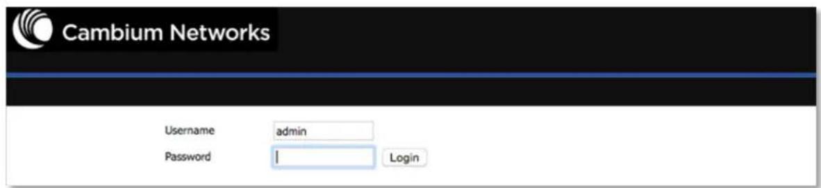 Cambium Networks Username admin Password | Login