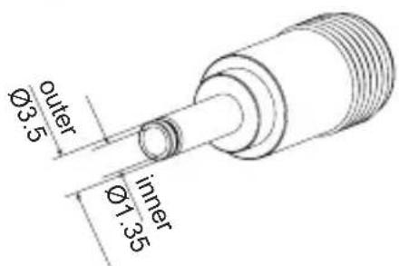 outer Ø3.5 inner Ø1.35