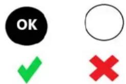 OK ○ ✓ ×