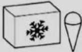 Exquisit KGC231-60-E-050CB - Overview of storage recommendations for refrigerator/freezer compartment - 2