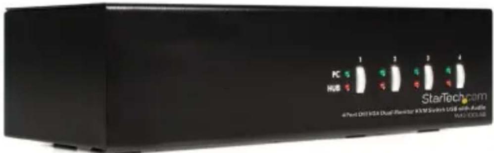 PC NUB StarTech.com 4 Pent Diff NGB Dual-Fluorator KTM Switch USB with Audio WU-CCSUE