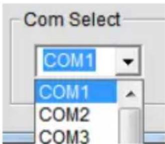 Com Select COM1 COM1 COM2 COM3