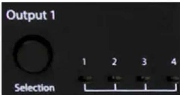 Output 1 Selection 1 2 3 4
