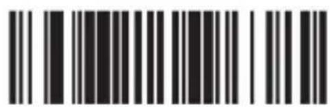 Barcode image with black and white vertical bars, no visible text or symbols