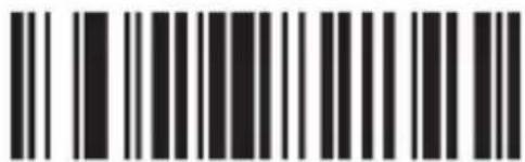 Black and white barcode image with vertical lines and a small number '1' at the bottom
