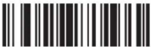 Barcode image containing machine-readable data, with vertical black and white lines representing the number 10