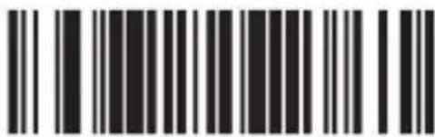 Barcode image with black and white vertical bars, no visible text or symbols