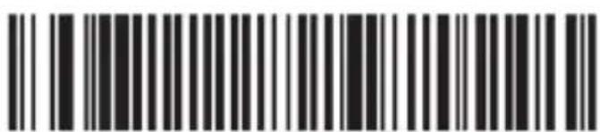 Black and white barcode image with vertical lines and a central pattern
