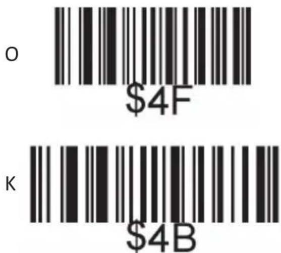 O $4F K $4B