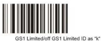 GS1 Limited/off GS1 Limited ID as "k"