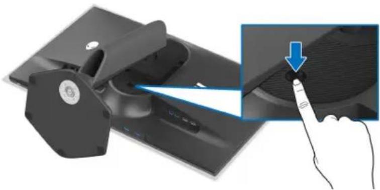 DELL Alienware AW2724DM - Entfernen des Monitorständers - 1