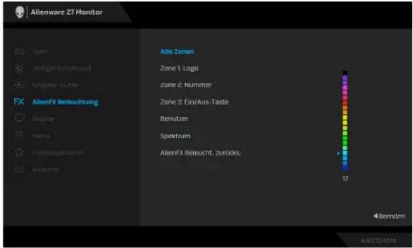 DELL Alienware AW2724DM - AlienFX Beleuchtung - 5