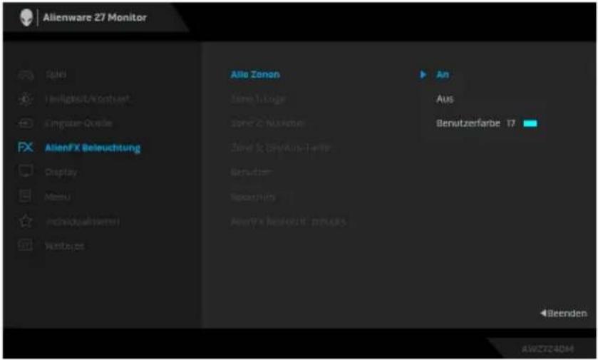 DELL Alienware AW2724DM - AlienFX Beleuchtung - 4