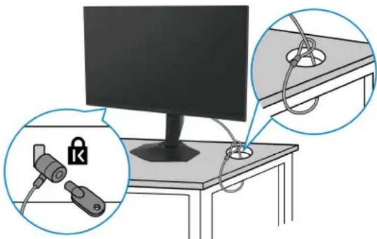 DELL Alienware AW2724DM - Ihren Monitor mit Kensington Schloss sichern (optional) - 1