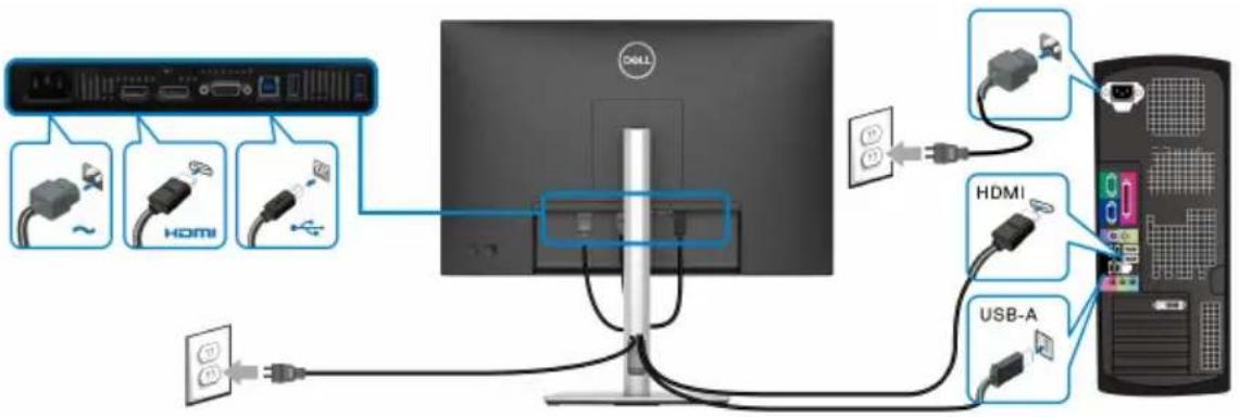 DELL P2725H WOST - Ständer anbringen - 9